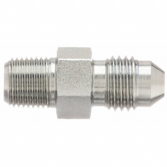 Weatherhead C5255X8X8 Hydraulic Hose Adapter 1/2 in x 1/2 in Fitting Size, Male x Male, NPTF x JIC, Rigid, Straight