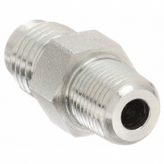 Weatherhead C5255X8X8 Hydraulic Hose Adapter 1/2 in x 1/2 in Fitting Size, Male x Male, NPTF x JIC, Rigid, Straight