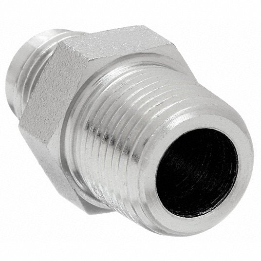 Weatherhead C5205X8X8 Hydraulic Hose Adapter 1/2 in x 1/2 in Fitting Size, Male x Male, NPTF x JIC, Rigid, Straight