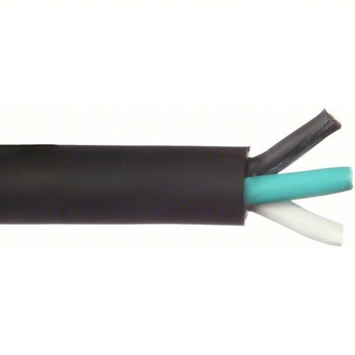 KVM Tools E3662 Portable Cord 3 Conductors, 10 AWG Wire Size, Rubber, Black, 50 ft Lg, 600 V Volt - KVM Tools Inc.KV20PY44