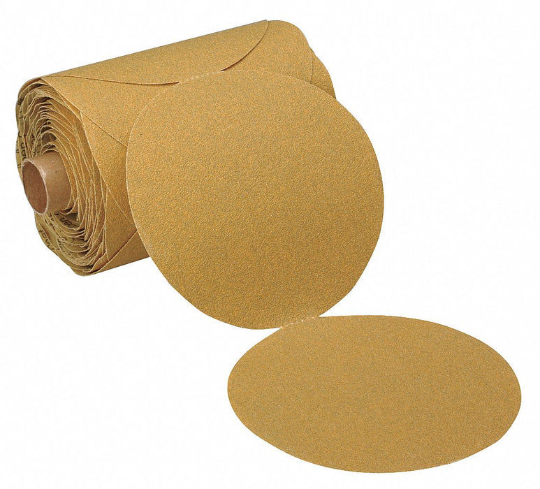 3M 363I PSA Sanding Disc Roll, 5", NH, Aluminum Oxide, 180 Grit, F Wt Paper, 100 /PK
