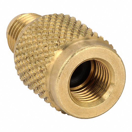 JB Industries LC-4 Adapter 3 in Lg, 180° Angle, Input 1/4 in Male SAE Right-Hand, A2L Compatible