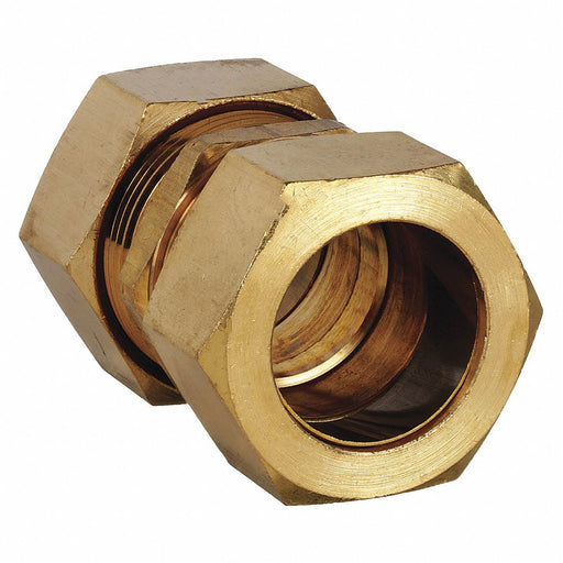 KVM Tools 700062 - 14 Compression Fitting Union 7/8 in OD x 7/8 in OD Fitting Size, Brass - KVM Tools Inc.KV20XM30