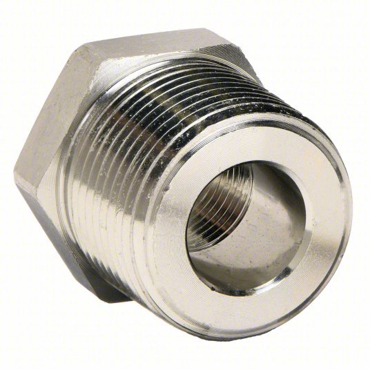 Parker 12 - 8 RB - S Reducing Bushing Carbon Steel, 3/4 in x 1/2 in Fitting Pipe Size, Male NPT x Female NPT - KVM Tools Inc.KV20ZA05