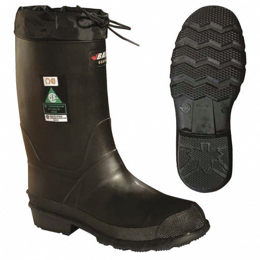 Baffin 85740000 Rubber Boot, 13 Size, Mid-Calf Footwear, Steel, Black, Rubber