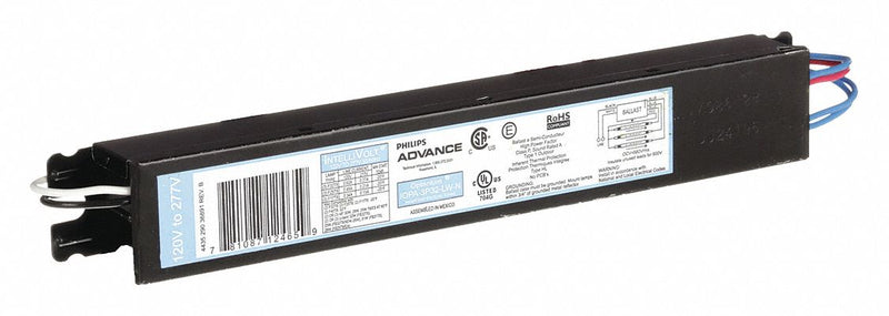 Advance IOPA-3P32-LW-N Fluorescent Ballast, Electronic, T8, 120 to 277V AC, 2 or 3 Lamps, 17-40W Bulb, Optanium, Instant Start