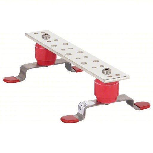 Panduit GB2B0306TPI - 1 Grounding Busbar Copper, 12 in Grounding Bar Lg, (3) 3/8 in/(6) 1/4 in Grounding Bar Holes and Size - KVM Tools Inc.KV21WJ06