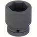 KVM Tools KV21WN25 Impact Socket 1 in Drive Size, 1 5/8 in Socket Size, 6 - Point, Std, Black Oxide - KVM Tools Inc.KV21WN25