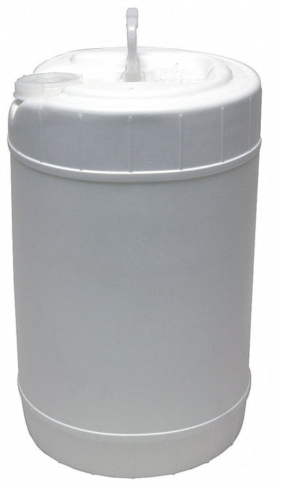 Approved Vendor GTH6R-SC-W 6 gal Screw Top Storage Pail, Plastic, White, Round