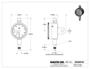 McMaster 2246A42 Mitutoyo Plunger Variance Indicator, with NIST Certificate, Continuous Dial, Model Number 1410A-10