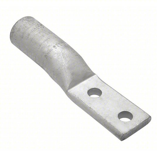 Burndy YA34A3 Two-Hole Lug Compression Connector 500 kcmil Max Wire Size, 1/2 in Stud Size, 2 5/8 in Strip Lg - KVM Tools Inc.KV22C398