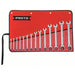 Proto JSCRT - 14S Combination Wrench Set Alloy Steel, Chrome, 14 Tools, 1/4 in to 1 in Range of Head Sizes, Std - KVM Tools Inc.KV22DJ43