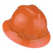 MSA 496075 Hard Hat Orange, No Graphics, Ratchet (4 - Point), Pinlock, Polyethylene, Side - Slots, Solid - KVM Tools Inc.KV22EY76