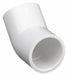 Approved Vendor 417012 PVC 45 Degree Pipe Elbow, Schedule 40, 1-1/4 in