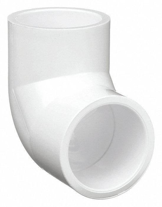 Approved Vendor 406020BC PVC 90 Degree Pipe Elbow, Schedule 40, 2 in