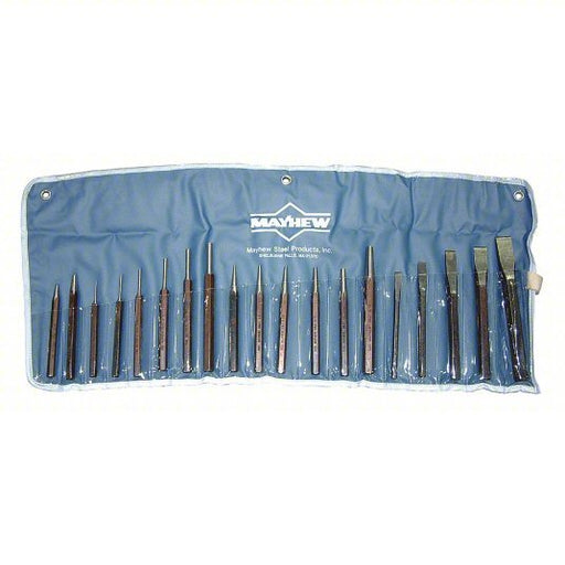 Mayhew 61019 Punch and Chisel Set 19 Pieces, Cold Chisel, Center - KVM Tools Inc.KV22KK69
