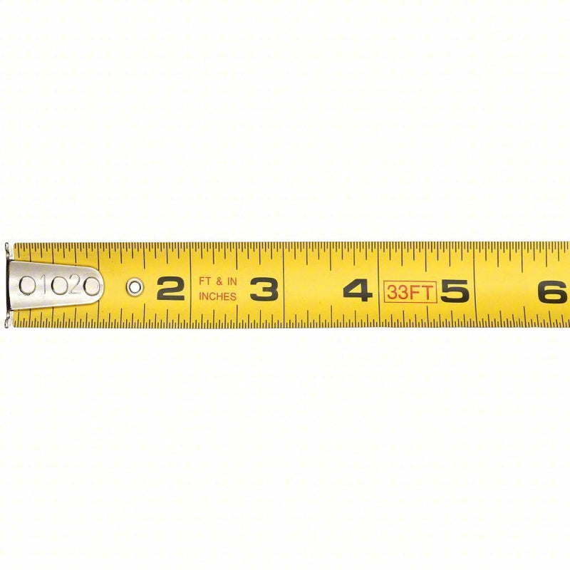 Keson PGT1833V Tape Measure Inch, Nonmagnetic Single Hook Tip, Plastic, 33 ft, 8 ft Standout Lg, Std Blade - KVM Tools Inc.KV22N892