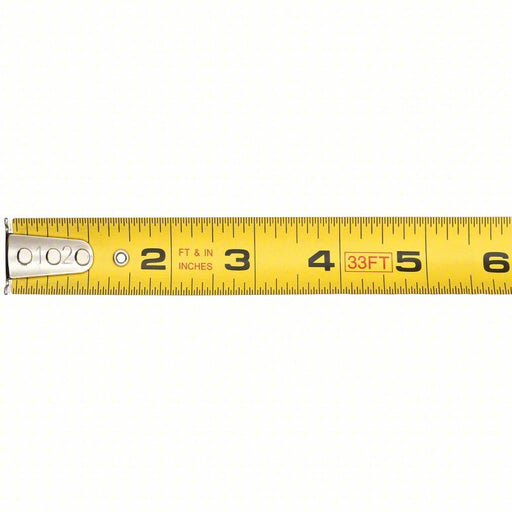 Keson PGT1833V Tape Measure Inch, Nonmagnetic Single Hook Tip, Plastic, 33 ft, 8 ft Standout Lg, Std Blade - KVM Tools Inc.KV22N892