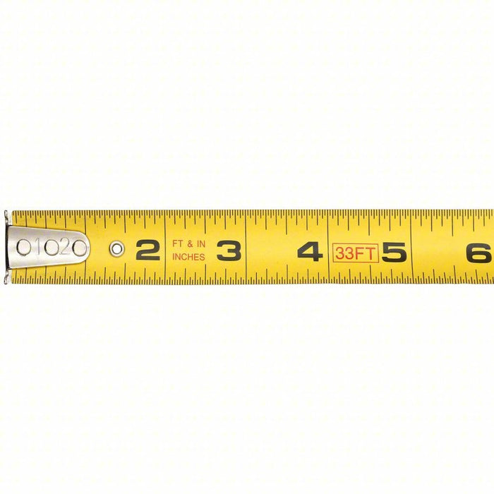 Keson PGT1833V Tape Measure Inch, Nonmagnetic Single Hook Tip, Plastic, 33 ft, 8 ft Standout Lg, Std Blade - KVM Tools Inc.KV22N892