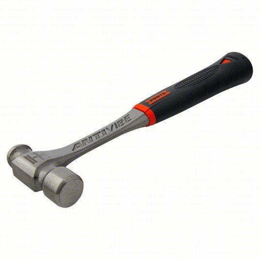 Proto J1308AVP Ball Pein Hammer Steel, 8 oz Head Wt, 1 in Face Dia, 11 in Overall Lg, Textured Grip - KVM Tools Inc.KV22UM25