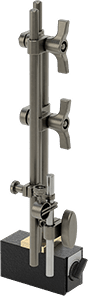 McMaster 2310A104 Rigid - Arm Magnetic - Base Indicator Holder Lug and Stem Mount, with Two 15" Long Fine - Adjustment Arms - KVM Tools Inc.KV2310A104
