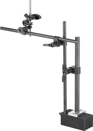 McMaster 2310A104 Rigid - Arm Magnetic - Base Indicator Holder Lug and Stem Mount, with Two 15" Long Fine - Adjustment Arms - KVM Tools Inc.KV2310A104