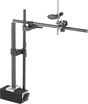 McMaster 2310A104 Rigid - Arm Magnetic - Base Indicator Holder Lug and Stem Mount, with Two 15" Long Fine - Adjustment Arms - KVM Tools Inc.KV2310A104