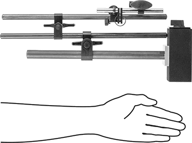 McMaster 2310A104 Rigid - Arm Magnetic - Base Indicator Holder Lug and Stem Mount, with Two 15" Long Fine - Adjustment Arms - KVM Tools Inc.KV2310A104