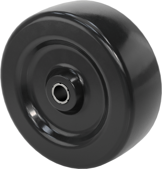 McMaster 2328T75 Static-Control Rubber Wheel, Black, 2-1/2" Diameter × 15/16" Wide, 90 lb. Capacity