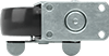 McMaster 2358T63 Static-Control Plate Caster, Swivel with Brake and 3" Diameter x 15/16" Wide Black Solid Rubber Wheel