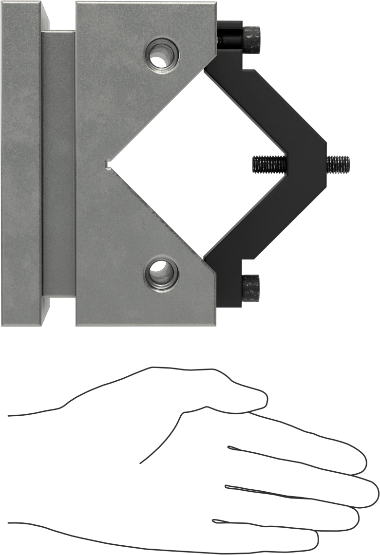 McMaster 2361A64 V-Block, Hardened, for 4-3/8" Maximum Workpiece Diameter