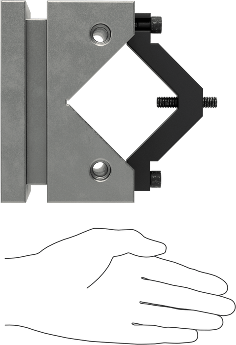 McMaster 2361A64 V-Block, Hardened, for 4-3/8" Maximum Workpiece Diameter