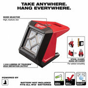 Milwaukee 2364 - 20 Work Light M12™, Work Light, 1,000 lm Max., 3 Modes, 5 3/4 in Max. Ht, 12V DC - KVM Tools Inc.KV49JU90