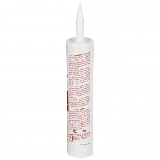 Anti - Seize 27105 RTV Gasket Maker AST - RTV, 10.3 oz, Cartridge, Red - KVM Tools Inc.KV23YC47