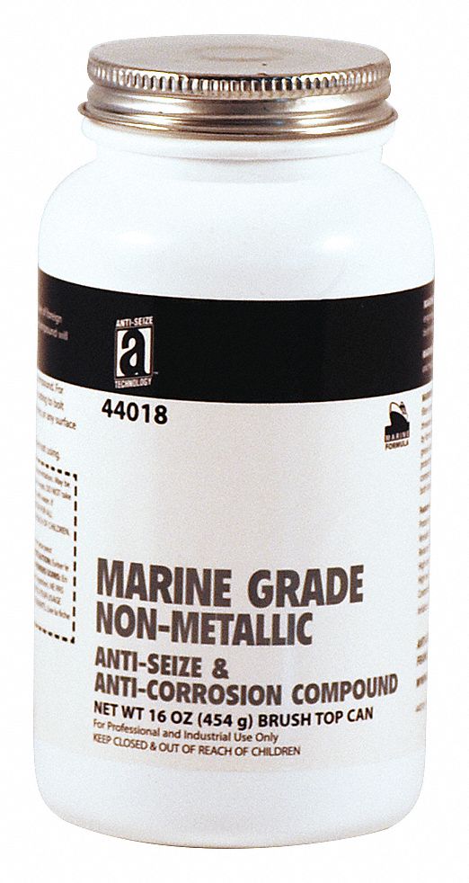 Anti-Seize 44018 Marine Grade Anti-Seize, Brush-Top Can, 1 lb, Non-Metallic Base