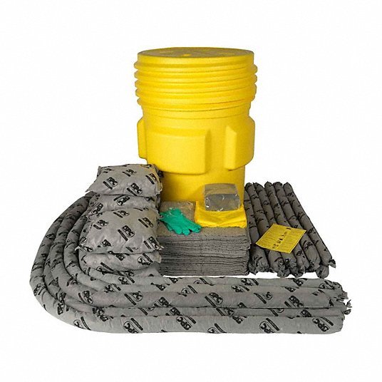 Brady SKA - 95 Spill Kit 82 gal Volume Absorbed Per Kit, 95 gal Drum, Handbook, Drum - KVM Tools Inc.KV5UZ65