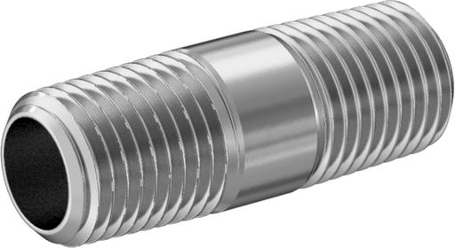 McMaster 2427K122 Standard - Wall 304/304L Stainless Steel Threaded Pipe Threaded on Both Ends, 1/4 BSPT x NPT, 1 - 1/2" Long - KVM Tools Inc.KV2427K122