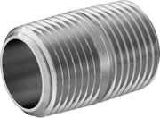 McMaster 2427K131 Standard - Wall 304/304L Stainless Steel Threaded Pipe Fully Threaded, 3/8 BSPT x NPT, 1" Long - KVM Tools Inc.KV2427K131
