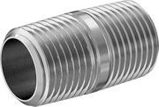 McMaster 2427K142 Standard - Wall 304/304L Stainless Steel Threaded Pipe Threaded on Both Ends, 1/2 BSPT x NPT, 1 - 1/2" Long - KVM Tools Inc.KV2427K142