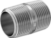 McMaster 2427K152 Standard - Wall 304/304L Stainless Steel Threaded Pipe Threaded on Both Ends, 3/4 BSPT x NPT, 1 - 1/2" Long - KVM Tools Inc.KV2427K152