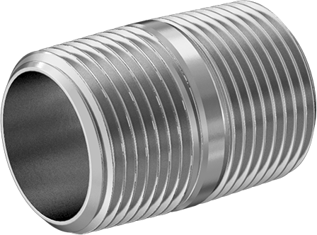 McMaster 2427K152 Standard - Wall 304/304L Stainless Steel Threaded Pipe Threaded on Both Ends, 3/4 BSPT x NPT, 1 - 1/2" Long - KVM Tools Inc.KV2427K152