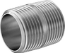 McMaster 2427K161 Standard - Wall 304/304L Stainless Steel Threaded Pipe Fully Threaded, 1 BSPT x NPT, 1 - 1/2" Long - KVM Tools Inc.KV2427K161