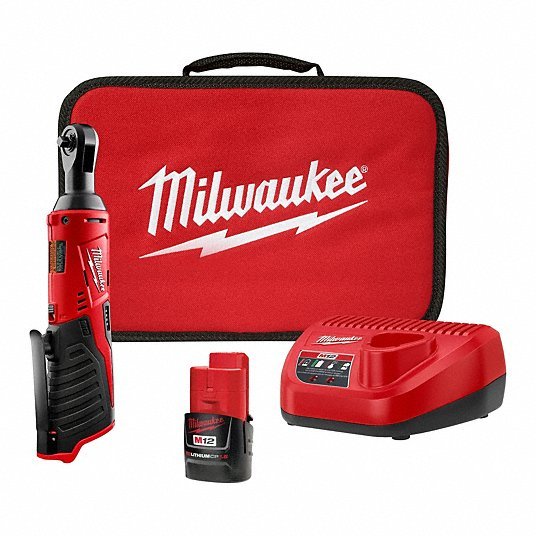 Milwaukee 2457 - 21 Ratchet 35 ft - lb Fastening Torque, 35 ft - lb Torque - Max, 250 RPM No Load Speed, Brushed - KVM Tools Inc.KV13G249