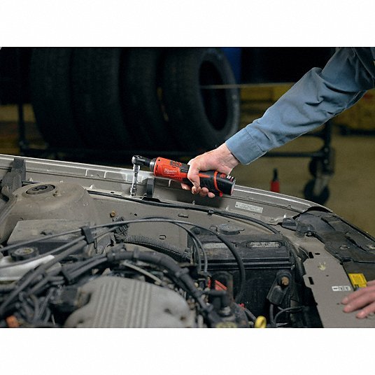 Milwaukee 2457 - 21 Ratchet 35 ft - lb Fastening Torque, 35 ft - lb Torque - Max, 250 RPM No Load Speed, Brushed - KVM Tools Inc.KV13G249