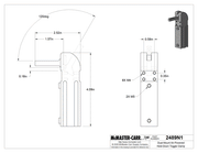 McMaster 2489N1 Dual-Mount Air-Powered Hold-Down Toggle Clamp, 220 lbs. Holding Capacity