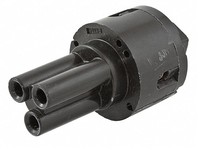 Hubbell IN560MS1 Replacement Insert, Male, 4 Pole, 5 Wire, 250V DC/600V AC, 60 A, Style 1 Grounding