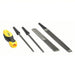 Stanley 22 - 314 File Set 6 in Round File/6 in Slim Taper File/8 in 4 - in - 1 File/8 in Mill File, 5 Pieces - KVM Tools Inc.KV24N379