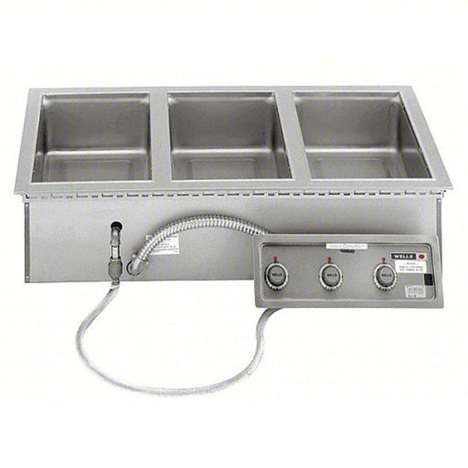 Wells MOD300TDM Built-in Food Warmer 3 Pans, 9 3/4 in Overall Ht, 43 1/2 in Overall Wd, 23 5/8 in Overall Dp - KVM Tools Inc.KV24T823