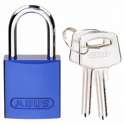 Brady CPAL - BLU - 25AL - KA6 Lockout Padlock Keyed Alike, Aluminum, Compact Body Body Size, Aluminum, Std, Blue, Aluminum PK6 - KVM Tools Inc.KV24UY43