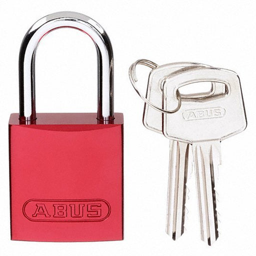 Brady CPAL - RED - 25AL - KA6 Lockout Padlock Keyed Alike, Aluminum, Compact Body Body Size, Aluminum, Std, Red, Aluminum PK6 - KVM Tools Inc.KV24UY63